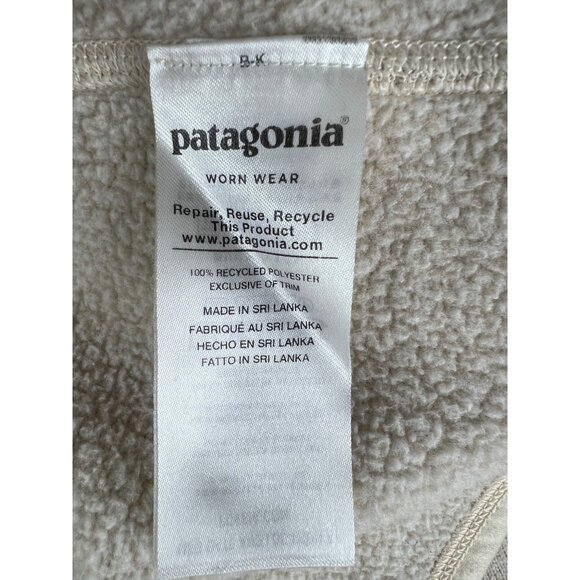 Patagonia Womens Women's Better Sweater 1/4-Zip Oyster White Pullover Medium - Picture 5 of 14